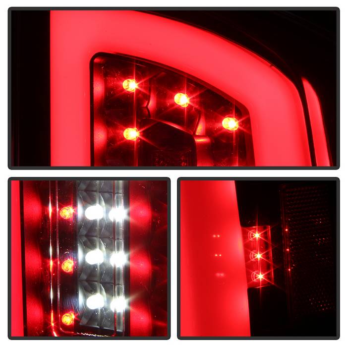 SPYDER xTune 07-08 Dodge Ram 1500 Light Bar LED Tail Light - Black (ALT-ON-DRAM06-LBLED-BK) 9043994