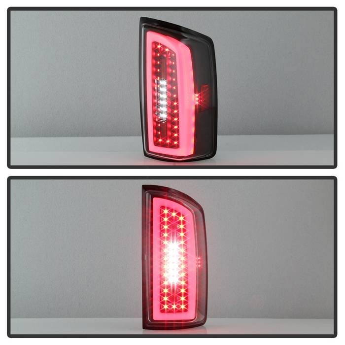 SPYDER xTune 07-08 Dodge Ram 1500 Light Bar LED Tail Light - Black (ALT-ON-DRAM06-LBLED-BK) 9043994
