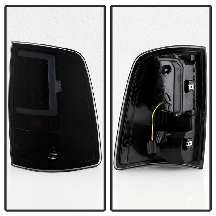 SPYDER xTune 13-18 Dodge Ram 1500 (LED Model Only) LED Tail Lights - Blk Smk (ALT-ON-DRAM13V2-LBLED-BSM) 9041020