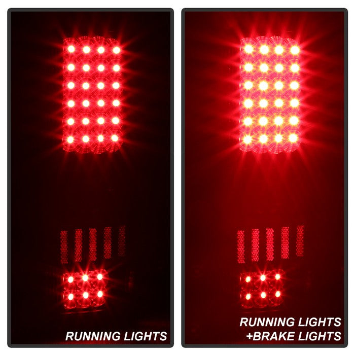 SPYDER Xtune Ford F150 Styleside 04-08 (Not Fit Heritage & SVT) LED Tail Lights Black ALT-ON-FF15004-LED-BK 5012890