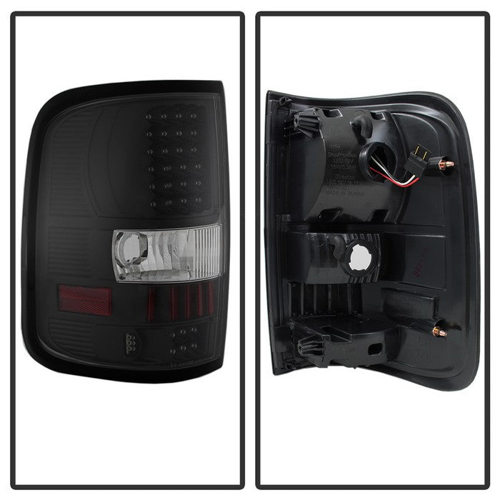 SPYDER Xtune Ford F150 Styleside 04-08 (Not Fit Heritage & SVT) LED Tail Lights Black ALT-ON-FF15004-LED-BK 5012890