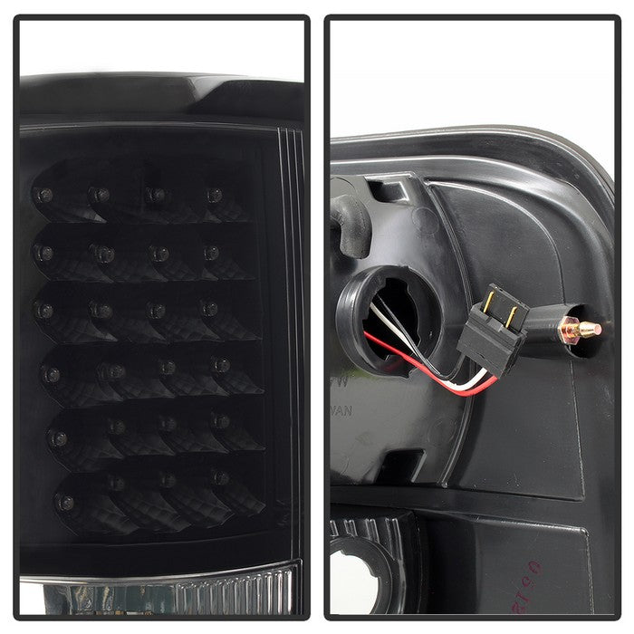SPYDER Xtune Ford F150 Styleside 04-08 (Not Fit Heritage & SVT) LED Tail Lights Black ALT-ON-FF15004-LED-BK 5012890