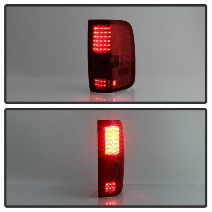 SPYDER Xtune Ford F150 Styleside 04-08 LED Tail Lights Red Clear ALT-ON-FF15004-LED-RC 5034069