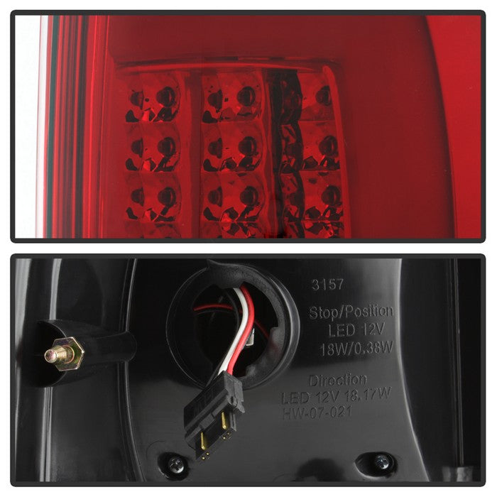 SPYDER xTune 04-08 Ford F150 (Not Heritage/SVT) V.3 LED Tail Lights Red Clear (ALT-ON-FF15004G3LB-LBLED-RC) 9040351