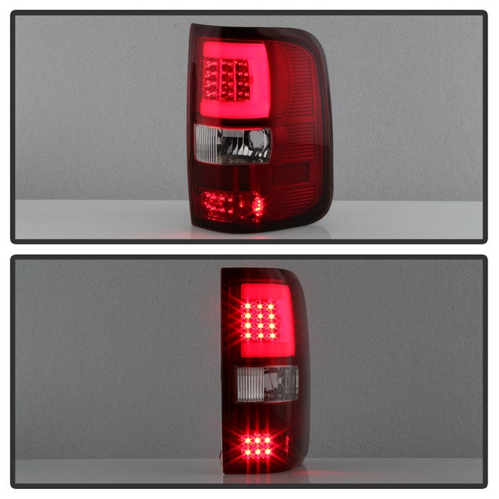 SPYDER xTune 04-08 Ford F150 (Not Heritage/SVT) V.3 LED Tail Lights Red Clear (ALT-ON-FF15004G3LB-LBLED-RC) 9040351