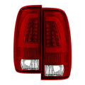 SPYDER xTune Ford F150 Styleside 97-03 Light Bar LED Tail Lights - Red Clear ALT-ON-FF15097-LBLED-RC 5082091