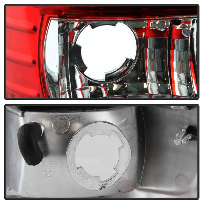 SPYDER xTune Ford F150 Styleside 97-03 Light Bar LED Tail Lights - Red Clear ALT-ON-FF15097-LBLED-RC 5082091