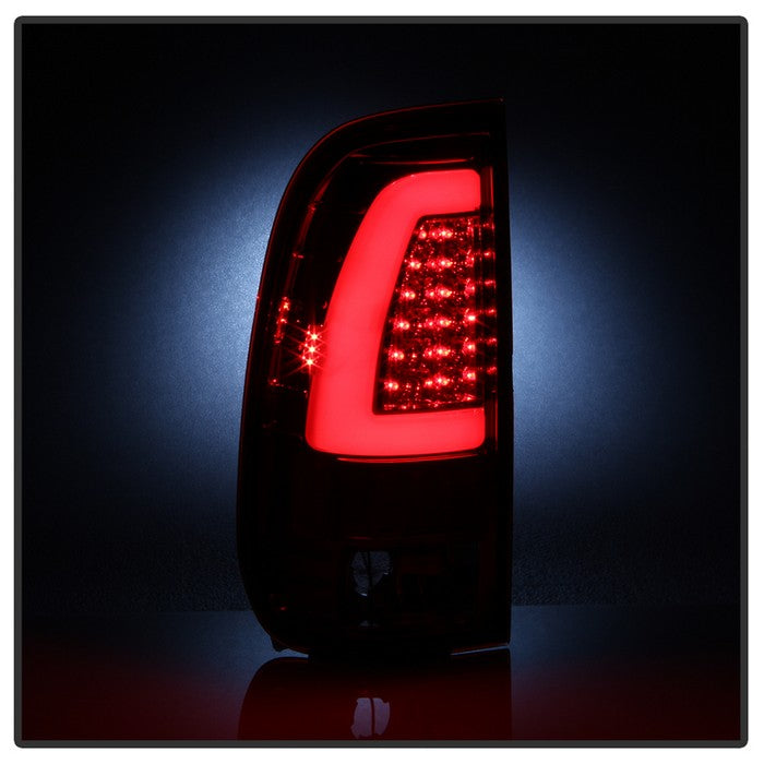 SPYDER xTune Ford F150 Styleside 97-03 Light Bar LED Tail Lights - Red Clear ALT-ON-FF15097-LBLED-RC 5082091