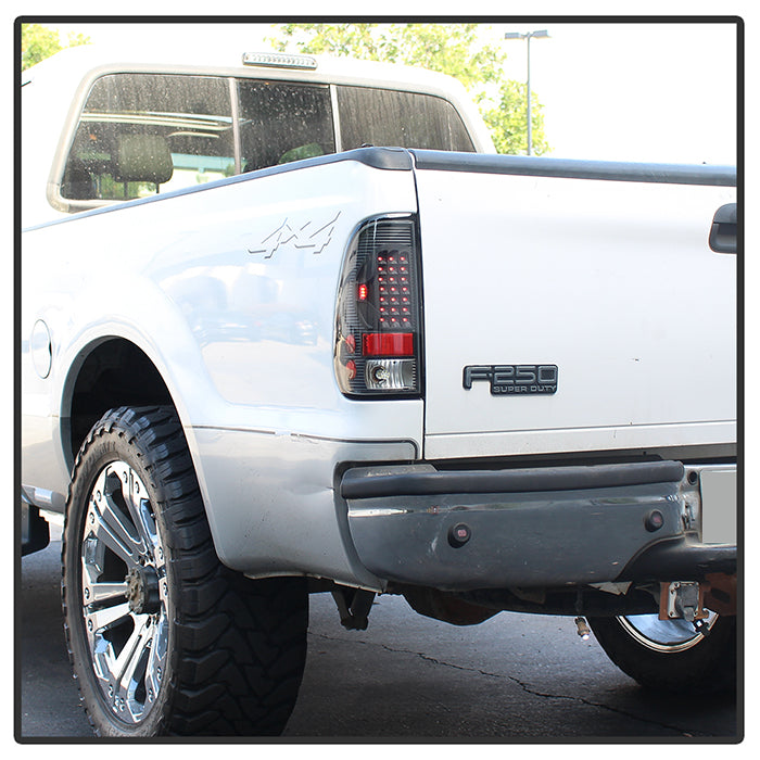 SPYDER Xtune Ford F150 Styleside 97-03 / F250/350/450/550 99-07 LED Tail Lights Black ALT-ON-FF15097-LED-BK 5012937