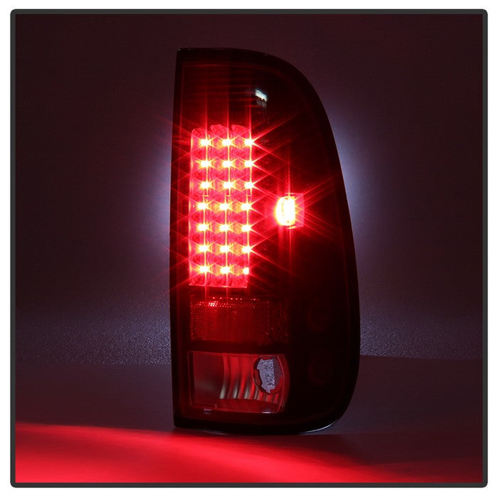 SPYDER Xtune Ford F150 Styleside 97-03 / F250/350/450/550 99-07 LED Tail Lights Black ALT-ON-FF15097-LED-BK 5012937