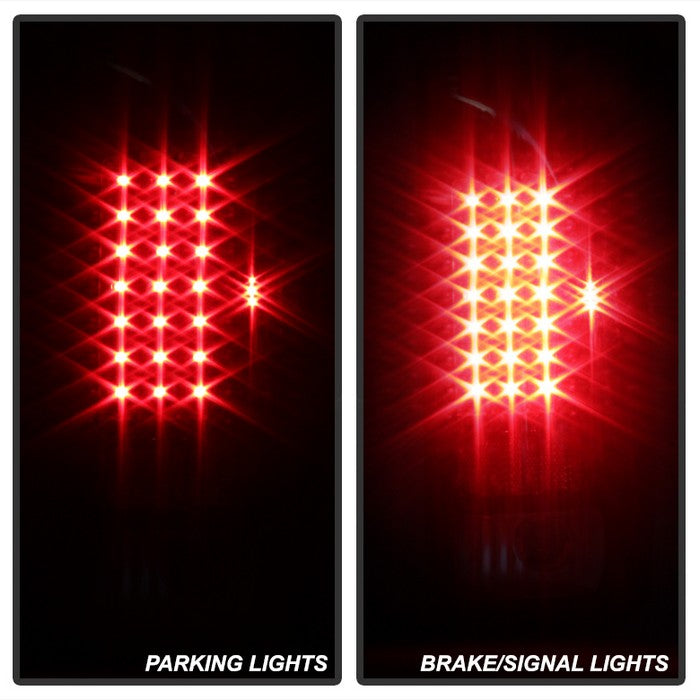 SPYDER Xtune Ford F150 Styleside 97-03 / F250/350/450/550 99-07 LED Tail Lights Black ALT-ON-FF15097-LED-BK 5012937