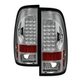 SPYDER Xtune Ford F150 Styleside 97-03 / F250/350/450/550 99-07 LED Tail Lights Chrome ALT-ON-FF15097-LED-C 5012944