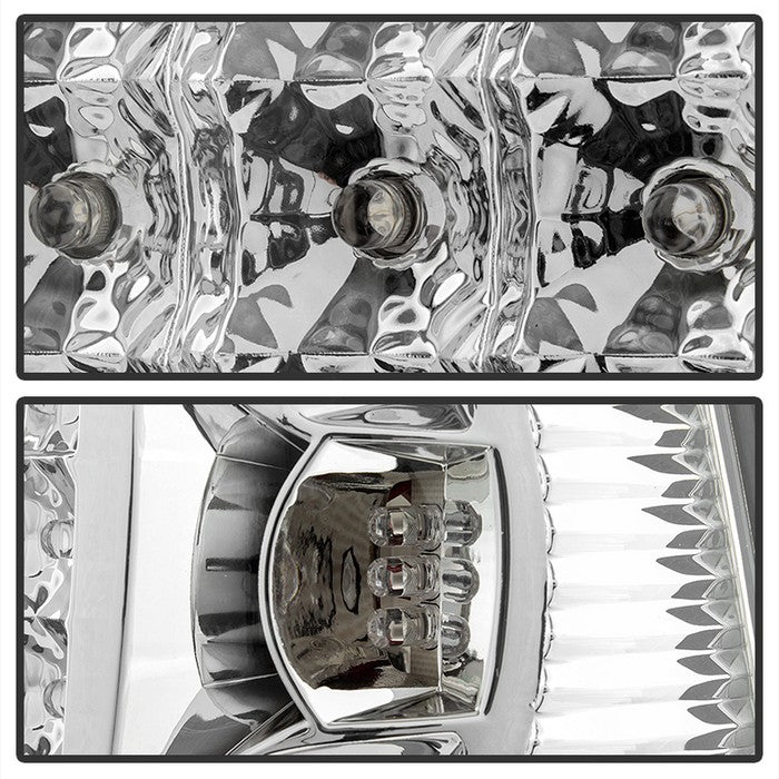 SPYDER Xtune Ford F150 Styleside 97-03 / F250/350/450/550 99-07 LED Tail Lights Chrome ALT-ON-FF15097-LED-C 5012944