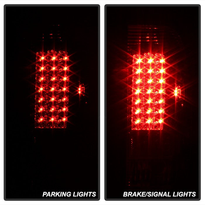 SPYDER Xtune Ford F150 Styleside 97-03 / F250/350/450/550 99-07 LED Tail Lights Chrome ALT-ON-FF15097-LED-C 5012944