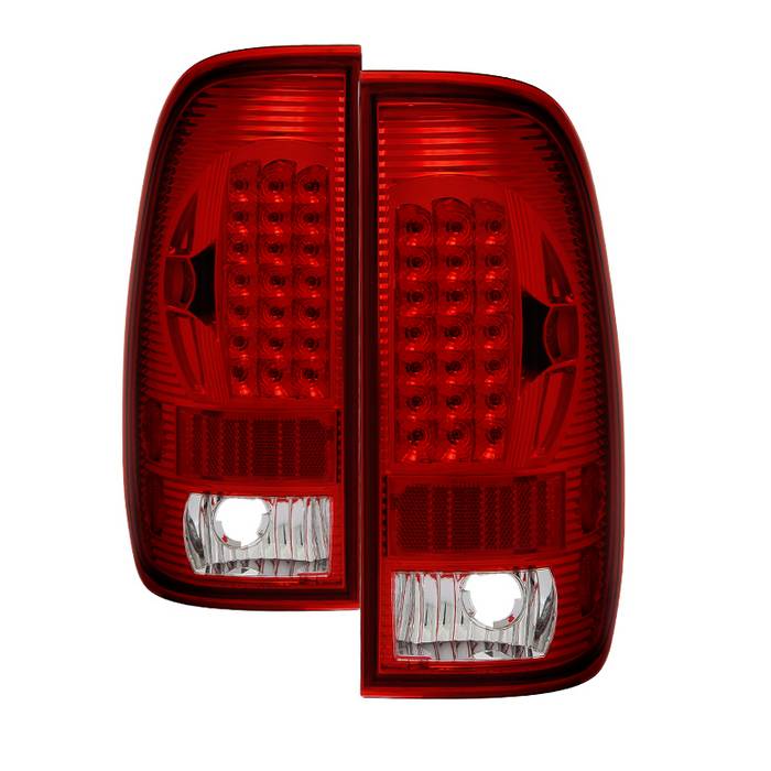 SPYDER Xtune Ford F150 Styleside 97-03 Super Duty 99-07 LED Tail Lights Red Smoke ALT-ON-FF15097-LED-RC 5034076
