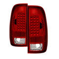 SPYDER Xtune Ford F150 Styleside 97-03 Super Duty 99-07 LED Tail Lights Red Smoke ALT-ON-FF15097-LED-RC 5034076