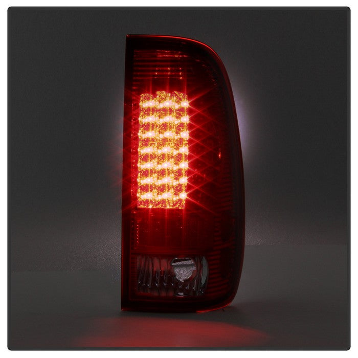 SPYDER Xtune Ford F150 Styleside 97-03 Super Duty 99-07 LED Tail Lights Red Smoke ALT-ON-FF15097-LED-RC 5034076