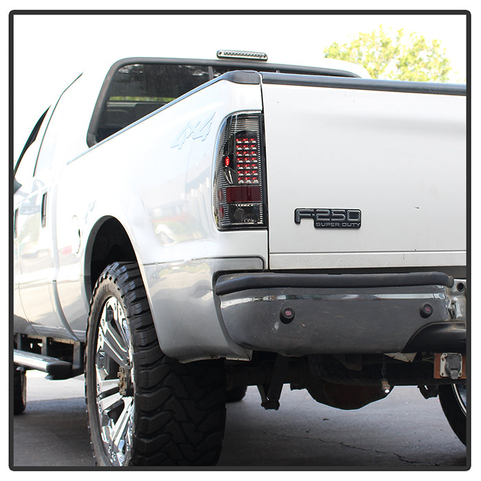 SPYDER Xtune Ford F150 Styleside 97-03 / F250/350/450/550 99-07 LED Tail Lights Smoke ALT-ON-FF15097-LED-SM 5012968