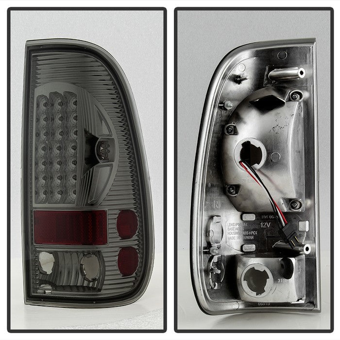 SPYDER Xtune Ford F150 Styleside 97-03 / F250/350/450/550 99-07 LED Tail Lights Smoke ALT-ON-FF15097-LED-SM 5012968