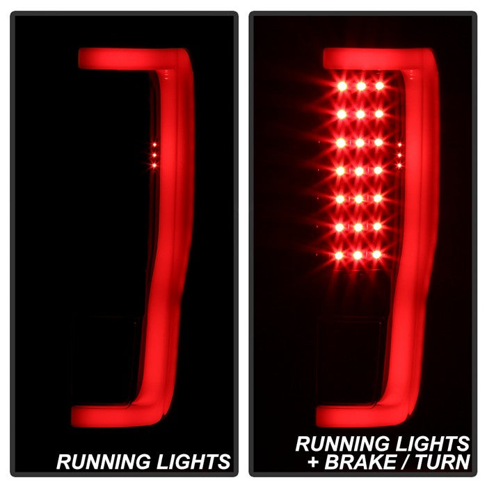 SPYDER xTune 17-18 Ford F-250 Super Duty (Excl LED Models) LED Tail Lights-Blk Smk (ALT-ON-FS17-LBLED-BSM) 9041617