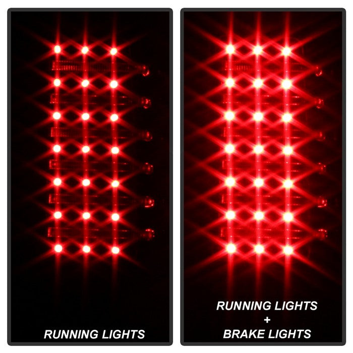 SPYDER Xtune Hummer H3 06-09 ( Non H3T ) LED Tail Lights Black ALT-ON-HH306-LED-BK 5017697