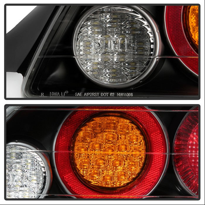 SPYDER xTune Honda S2000 04-08 LED Tail Lights - Black ALT-ON-HS2K04-LED-BK 5081605