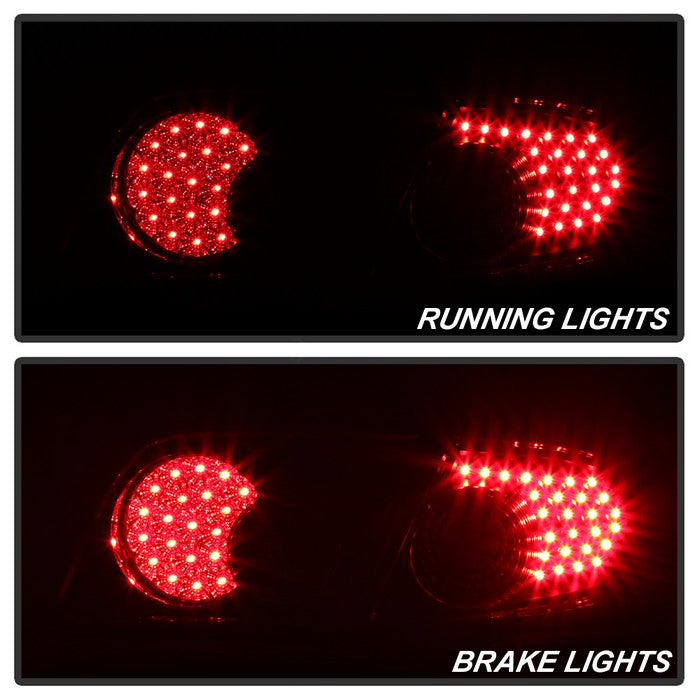 SPYDER xTune Mazda 6 03-08 4/5DR (Not Fit Wagon) LED Tail Lights - Black (ALT-ON-M603-LED-BK) 5013101