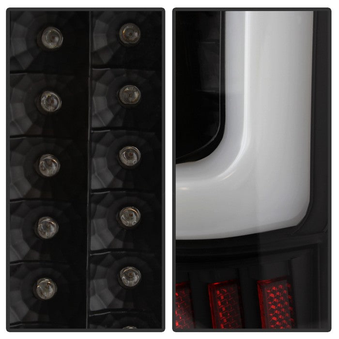 SPYDER xTune 04-15 Nissan Titan Light Bar LED Tail Lights - Black (ALT-ON-NTI04-LBLED-BK) 9038532