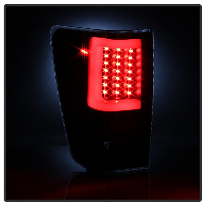 SPYDER xTune 04-15 Nissan Titan Light Bar LED Tail Lights - Black (ALT-ON-NTI04-LBLED-BK) 9038532