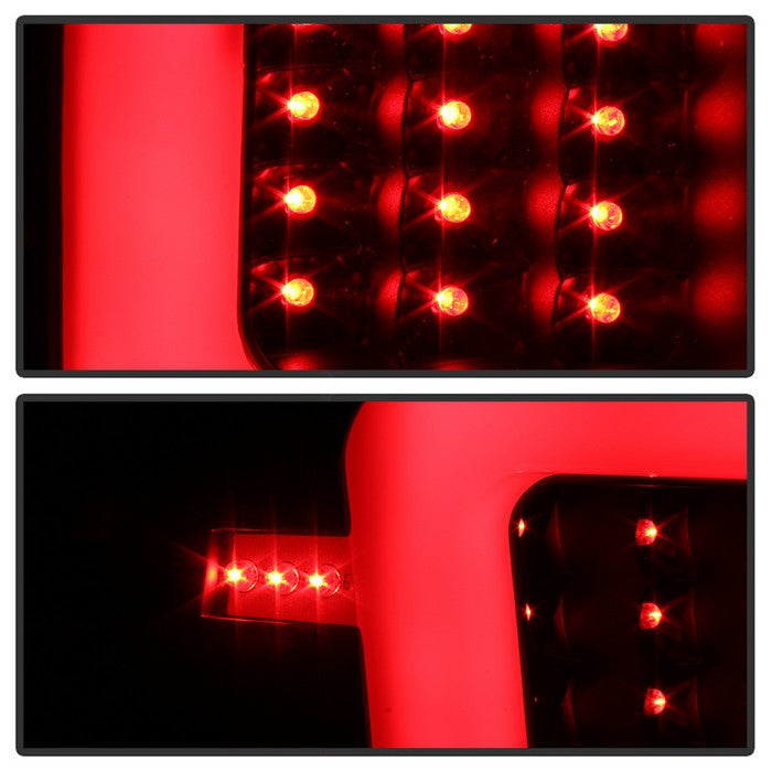 SPYDER xTune 04-15 Nissan Titan Light Bar LED Tail Lights - Black (ALT-ON-NTI04-LBLED-BK) 9038532