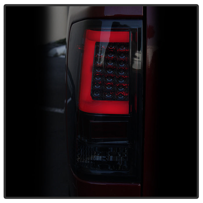 SPYDER xTune 04-15 Nissan Titan Light Bar LED Tail Lights - Smoke (ALT-ON-NTI04-LBLED-SM) 9038549