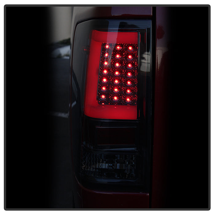 SPYDER xTune 04-15 Nissan Titan Light Bar LED Tail Lights - Smoke (ALT-ON-NTI04-LBLED-SM) 9038549