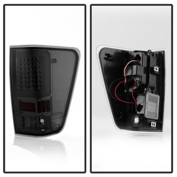 SPYDER xTune 04-15 Nissan Titan Light Bar LED Tail Lights - Smoke (ALT-ON-NTI04-LBLED-SM) 9038549