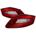 SPYDER xTune Porsche 987 Cayman 06-08 / Boxster 05-08 LED Tail Lights - Red Clear ALT-ON-P98705-LED-RC 9038600