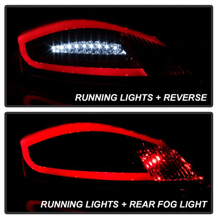 SPYDER xTune Porsche 987 Cayman 06-08 / Boxster 05-08 LED Tail Lights - Red Clear ALT-ON-P98705-LED-RC 9038600