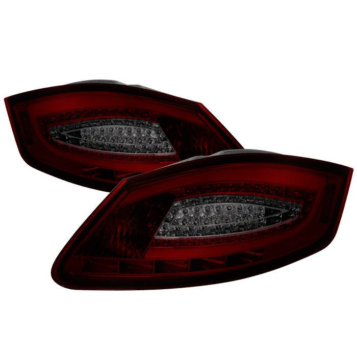 SPYDER xTune 05-08 Porsche Boxster (987) LED Tail Lights - Red Smoke (ALT-ON-P98705-LED-RS) 9038617
