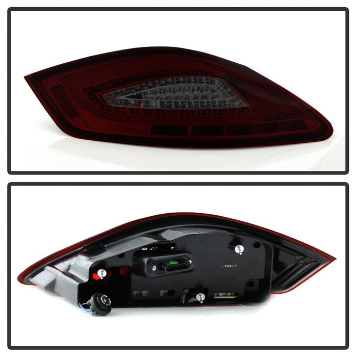 SPYDER xTune 05-08 Porsche Boxster (987) LED Tail Lights - Red Smoke (ALT-ON-P98705-LED-RS) 9038617