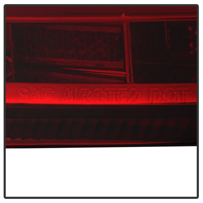 SPYDER xTune Porsche 911 997 05-08 Light Bar LED Tail Lights - Red Clear ALT-ON-P99705V2-LBLED-RC 9038631