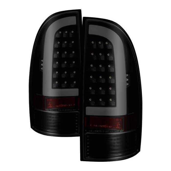 SPYDER xTune 05-15 Toyota Tacoma (Excl LED Tail Lights) LED Tail Lights - Blk Smk (ALT-ON-TT05-LBLED-BSM) 9038556