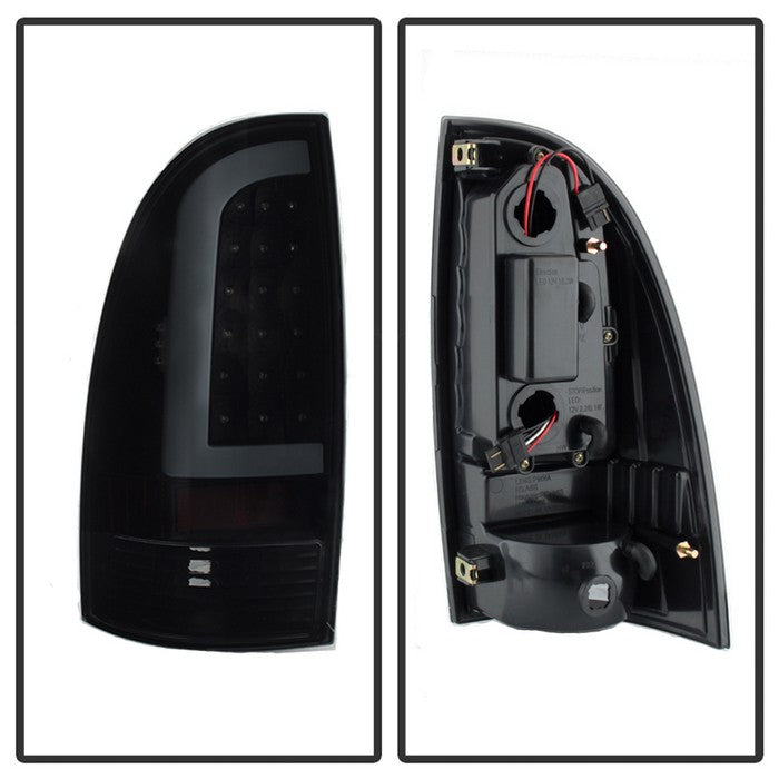 SPYDER xTune 05-15 Toyota Tacoma (Excl LED Tail Lights) LED Tail Lights - Blk Smk (ALT-ON-TT05-LBLED-BSM) 9038556