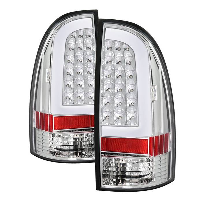 SPYDER xTune 05-15 Toyota Tacoma (Excl Models w/LED) Light Bar LED Tail Lights -Chrm (ALT-ON-TT05-LBLED-C) 5082114