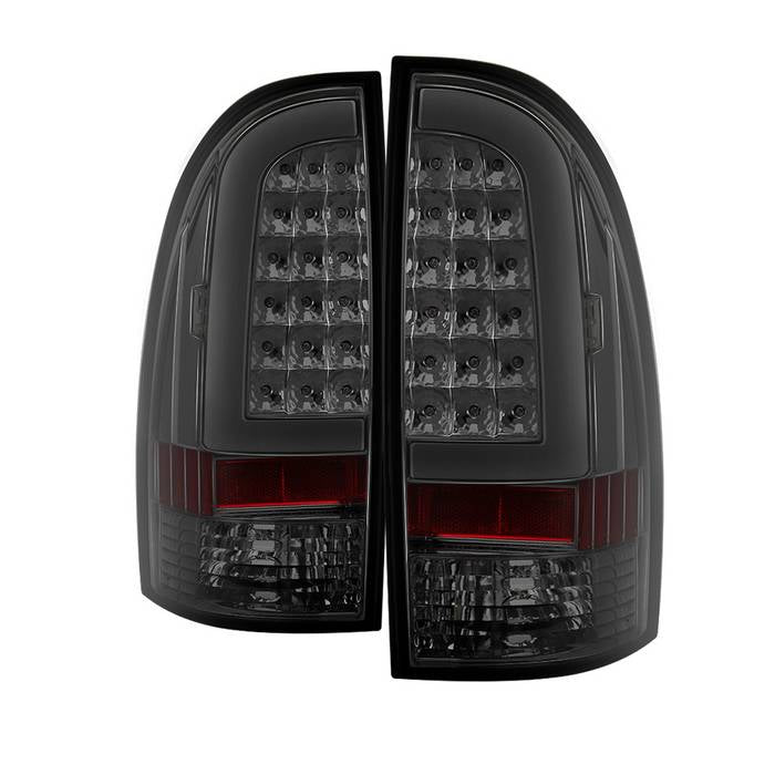 SPYDER xTune 05-15 Toyota Tacoma (Excl Models w/LED) Light Bar LED Tail Lights -Blk (ALT-ON-TT05-LBLED-SM) 5082145