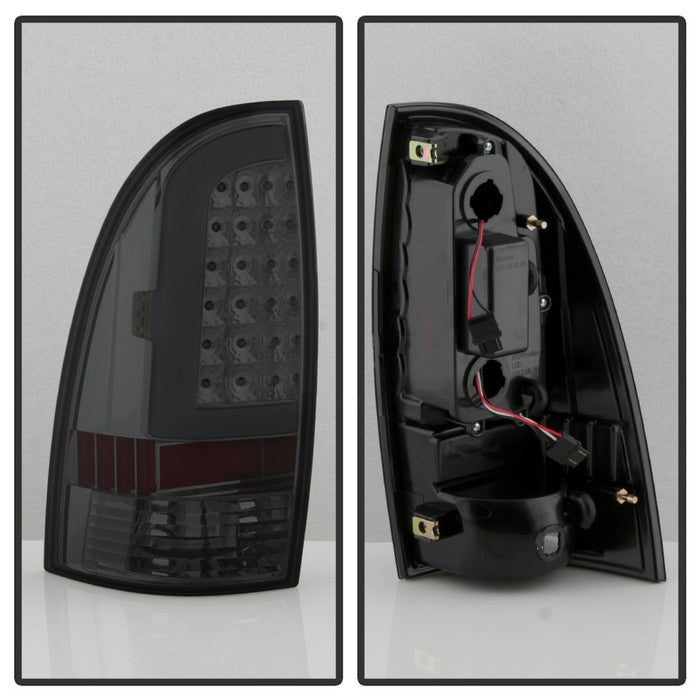 SPYDER xTune 05-15 Toyota Tacoma (Excl Models w/LED) Light Bar LED Tail Lights -Blk (ALT-ON-TT05-LBLED-SM) 5082145