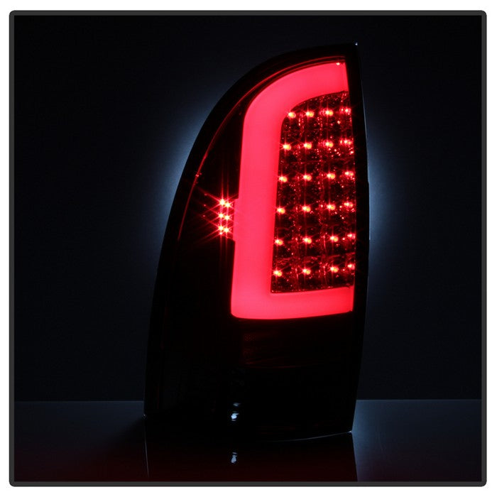 SPYDER xTune 05-15 Toyota Tacoma (Excl Models w/LED) Light Bar LED Tail Lights -Blk (ALT-ON-TT05-LBLED-SM) 5082145