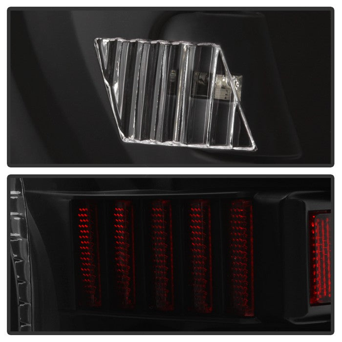 SPYDER xTune 07-13 Toyota Tundra Light Bar LED Tail lights - Black (ALT-ON-TTU07V2-LBLED-BK) 9038563
