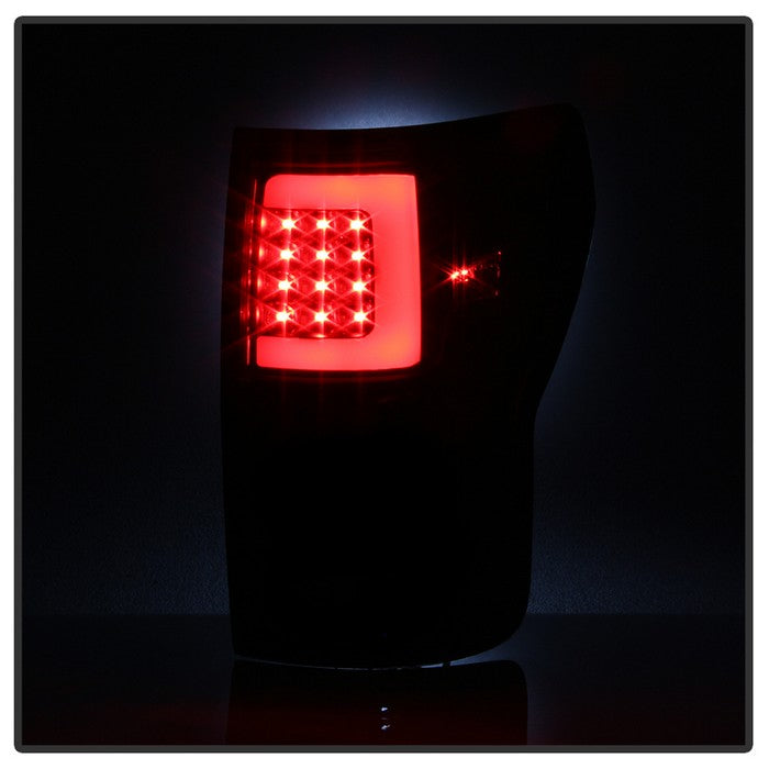 SPYDER xTune 07-13 Toyota Tundra Light Bar LED Tail lights - Black (ALT-ON-TTU07V2-LBLED-BK) 9038563
