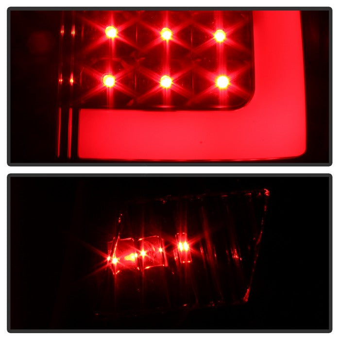 SPYDER xTune 07-13 Toyota Tundra Light Bar LED Tail lights - Black (ALT-ON-TTU07V2-LBLED-BK) 9038563
