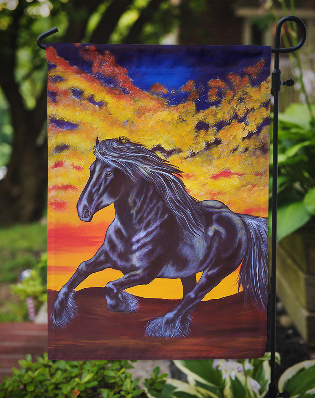 Desert Wind Horse Garden Flag Mailbox Decorative Yard Banner Outside Patio Artwork for Flower Beds, Garden Size, Multicolor