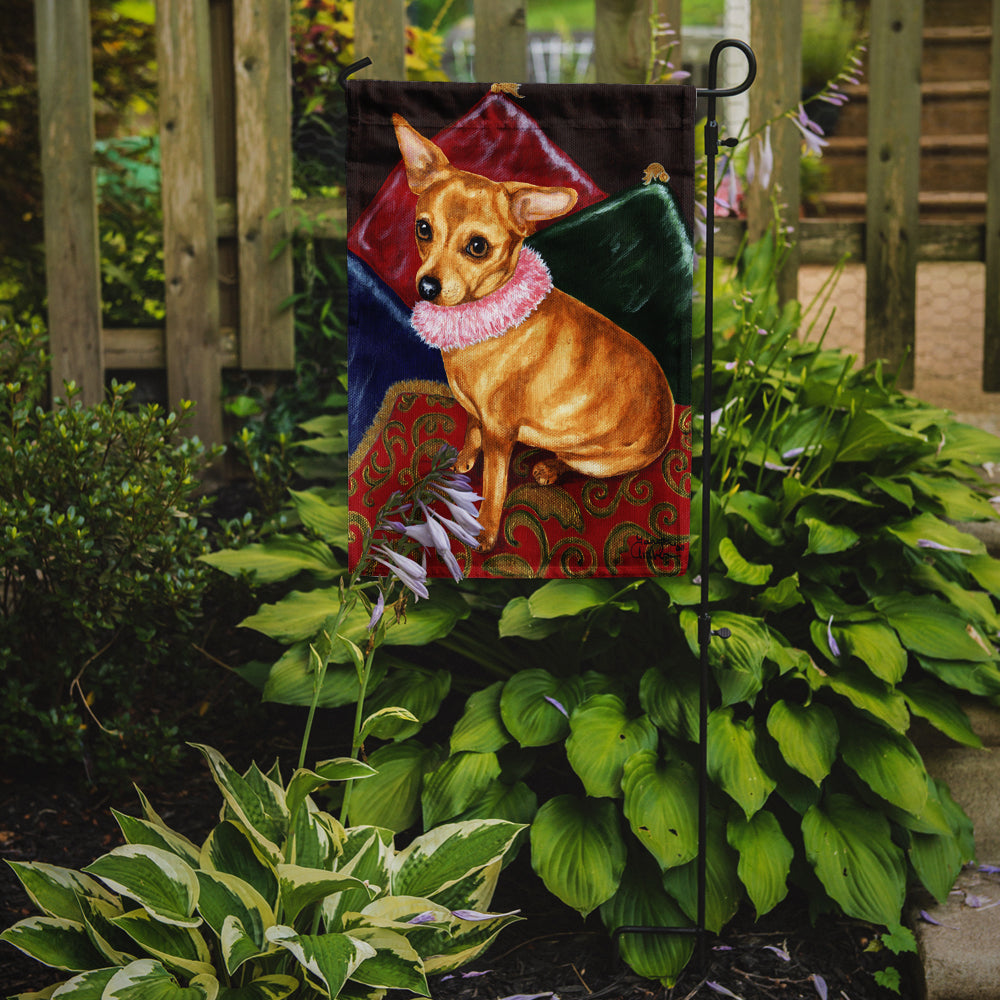 Pillow Princess Chihuahua Garden Flag Mailbox Decorative Yard Banner Outside Patio Artwork for Flower Beds, Garden Size, Multicolor
