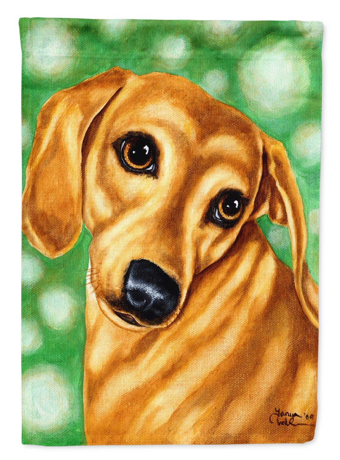 The Eyes Have It Dachshund Garden Flag Mailbox Decorative Yard Banner Outside Patio Artwork for Flower Beds, Garden Size, Multicolor